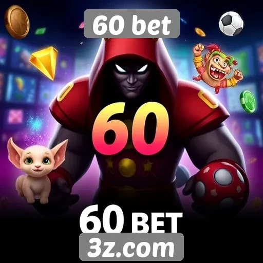 Variedade de jogos disponíveis no 60 bet